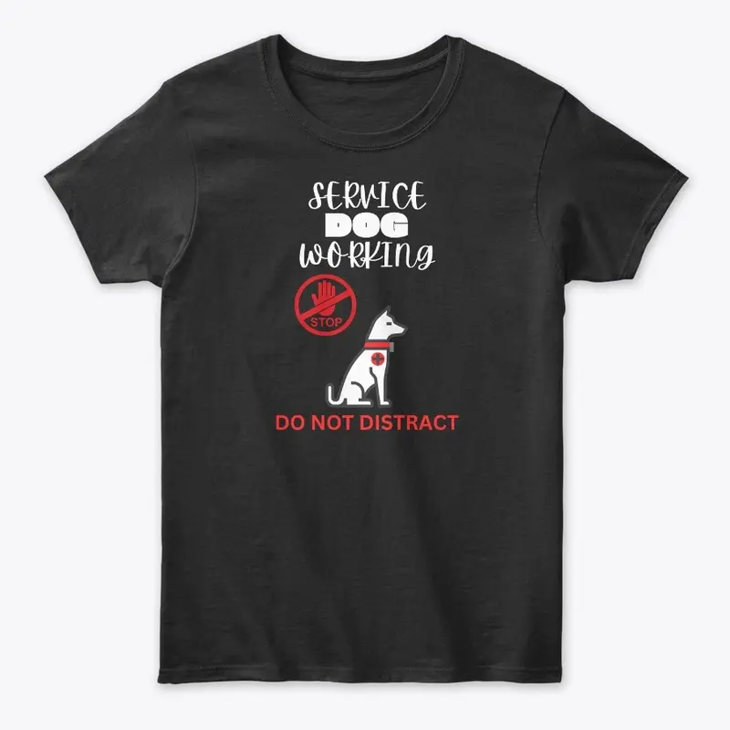 Service Dog -Do Not Distract Black